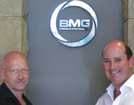 Clive Gurney (left) CEO, Wegezi Power Holdings, with BMG CEO, Charles Walters